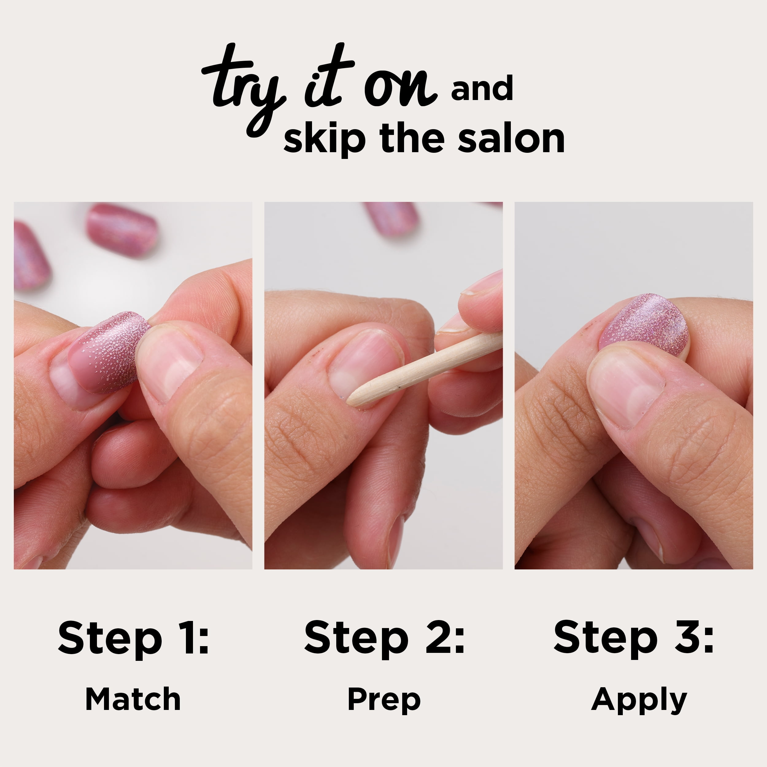 Sally Hansen Salon Effects Perfect Press-On Nails, Swoop There It Is, Non-Damaging, Easy to Apply