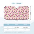 thumbnail image 2 of Kdxio Strawberry And Cheery Print Windshield Sun Shade, Foldable Sun Blocker for Car,Truck,SUV Automotive Interior Sun Protection,Reflective Shade for Front Windshield(Medium), 2 of 6