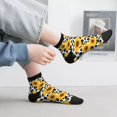 thumbnail image 2 of Rocae Cow Print Sunflower for Premium Adult Socks,Comfortable, Breathable, and Durable Socks, Perfect for Everyday Wear, 2 of 7