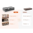 thumbnail image 5 of EnHomee 106Qt Under Bed Storage Containers with Wheels Plastic Storage Bins with Lids Stackable Storage Bins 39.4"Lx 20.5"W x 9.3"H Foldable Storage Box for Clothes,Blanket,Shoes,1PC, 5 of 12
