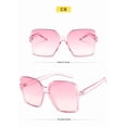 thumbnail image 2 of Fashion Women Oversized Sunglasses Brand Designer Big Frame Sun Glasses for Female Trendy Shade with Gradient Lense UV400, 2 of 5