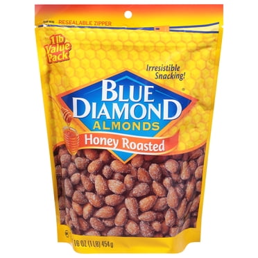 Blue Diamond Honey Roasted Almonds, 6 oz - Walmart.com