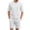 White, variant on Mens 2-Piece Textured Knit Short Sleeve T-Shirt and Drawstring Shorts Lounge Set in Gray,Size S