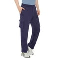 thumbnail image 4 of Turtle Bay New York Men's Brushed Fleece Cargo Pants – Comfy Sweatpants with inner drawstrings, 4 of 7
