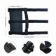 thumbnail image 4 of 4 Pack Grab Handles Paracord Roll Bar for Accessories Interior Accessories black Modifying the interior roof handle of the car, 4 of 5