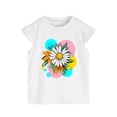 thumbnail image 5 of Povozer Toddler Baby Girl Clothes Ruffle Short Sleeves T-Shirt Tops and Shorts Set Cute Summer Outfits,Size 1-2 Years,Hot Pink, 5 of 5