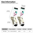 thumbnail image 2 of Fotbe Pet Care Grooming Pattern Long Socks for Men & Women – Breathable & Stretchy Compression Socks, Ideal for Running, Travel, and Everyday Wear Size 5-11, 2 of 6