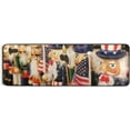 thumbnail image 5 of Dreamtimes Cute USA Nutcrackers Runner Rug 2x6' with Rubber Backing American Patriotic Non Slip Entryway Rug Runner Washable Soft Area Rug for Hallway Bedroom Kitchen Decor, 5 of 6