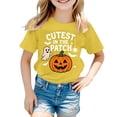 thumbnail image 3 of Hiijoy Girls Halloween Tshirt Graphic Crewneck Short Sleeve Tee Kids Caual Party T-Shirt, 3 of 3