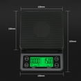 thumbnail image 2 of Accurate Electric Kitchen Scale,Coffee Scale with Timer High- Kitchen Scale Mini Electronic Platform Scale Food Weighing Scale 3kg/0.1, 2 of 7