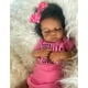 thumbnail image 5 of Muñeca Reborn Pinky Black Girl, 50 cm, realista, con ropa, 5 of 5