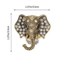 thumbnail image 3 of KAKOWELY 2PCS Rhinestone Car Fragrance Essential Oil Diffuser Elephant Pattern Air Vent Clip Car Aromatherapy Diffuser Car Interior Decoration (Golden Grey, Random Color Clip),1.38"X1.38"X0.98", 3 of 5