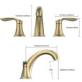 thumbnail image 6 of Zzistar Bathroom Sink Faucet, Double Handle 3 Hole Bathroom Basin Faucet with Pop up Drain and Hose, 6 of 7