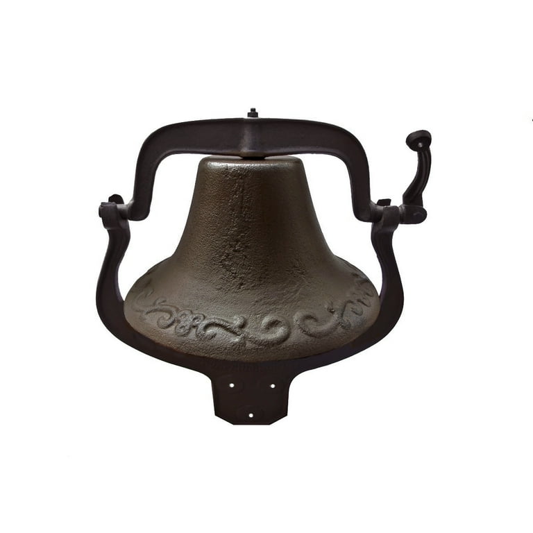 Large Vintage Style Cast Iron Swing Arm Steam Locomotive Bell Large Vintage Style Cast Iron Swing Arm Steam Locomotive Bell