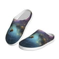 thumbnail image 2 of Xecao Magical Bees Twilight River Print Cotton Slippers Fuzzy Warm Cozy Slippers Non Slip House Slippers For Indoor Outdoor Cotton Slippers House Slippers-46/47, 2 of 7