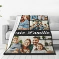 thumbnail image 4 of Personalised Blanket,Custom Blanket With Text 1-9 Photo, Personalised Blankets for Adults,Personalised Photo Blanket for Mother's Day,Customised Gifts for Mum,Dad,Boyfriend,Girlfriend,Friends, 4 of 6