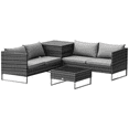 thumbnail image 1 of Outsunny 4 Piece Patio Furniture Set with Coffee Table and Corner Table, 1 of 9