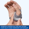 thumbnail image 2 of Férula para pulgar Willcom con soporte para la articulación CMC para dolor por artritis talla M, 2 of 6