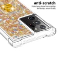 thumbnail image 3 of Funda para Samsung Galaxy Note 20 Ultra 5G con Brillo Líquido Flotante, Purpurina, Parachoques y Anillo Giratorio Soporte, 3 of 5