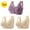 Purple, variant on Itsame 3 Pack Everyday Sports Bra Set womens Full Support Bra Comfortable Breathable Wireless Comfort Bralette Set Purple Size 2XL