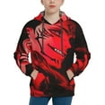 thumbnail image 2 of Jujutsu Kaisen Ryomen Sukuna Kids' Hoodie 3d Print Sweatshirt Soft Pullover Hooded With Big Pockets For Boys Or Girls Small, 2 of 7