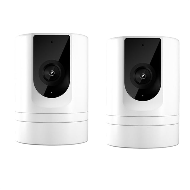 Cámara de Seguridad para Interiores de 2 Piezas 1080P, Cámara para Mascotas, Aplicación Ease Life, Intercomunicador de Voz, Cámara Plegable para Bebés para Seguridad del Hogar