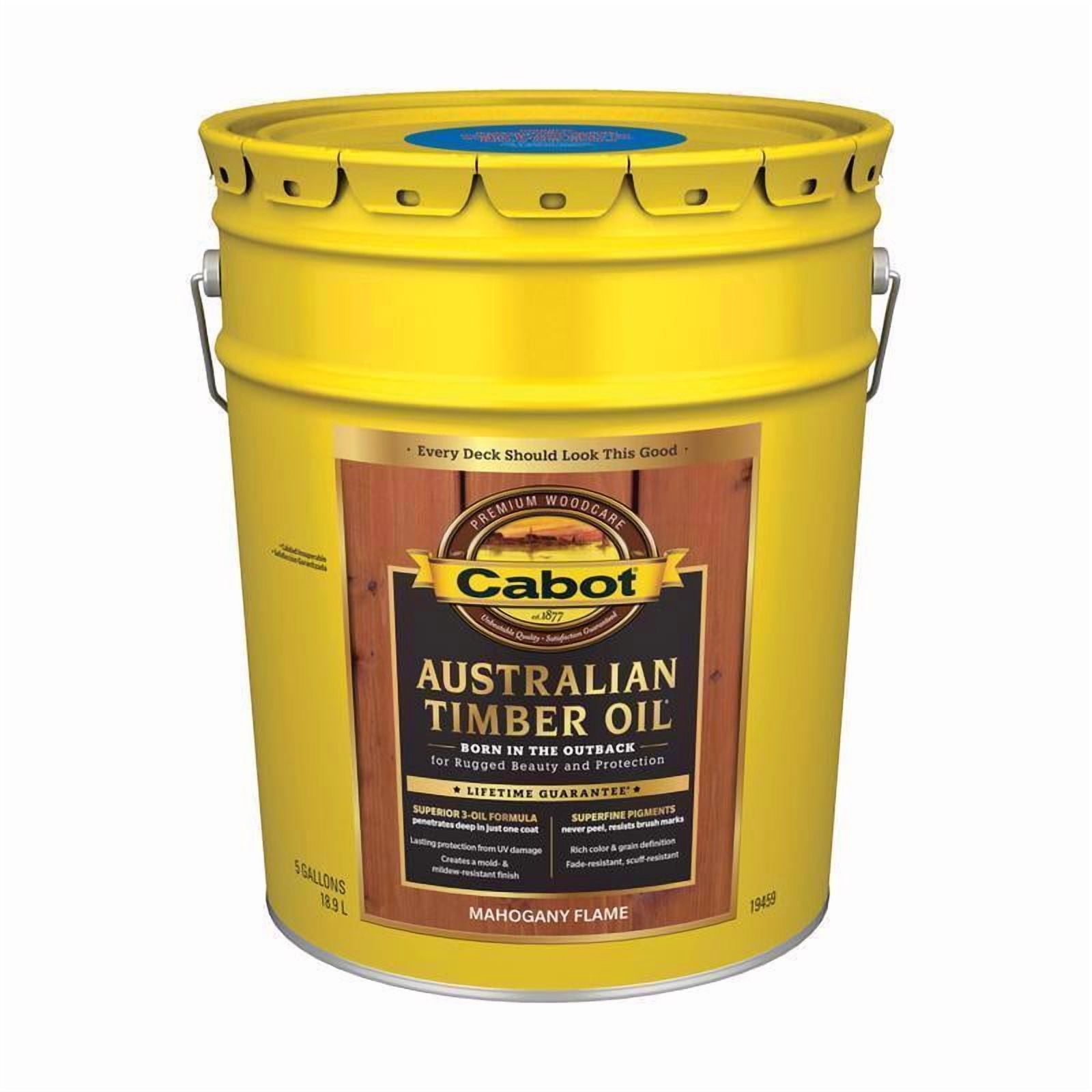 Cabot Australian Timber Oil 5 gal, Low VOC, Transparent Mahogany