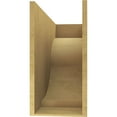 thumbnail image 4 of 12"W x 36"D x 24"H Classic Van Buren Rough Cedar Woodgrain TimberThane Corbel, Primed Tan, 4 of 6