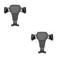 thumbnail image 3 of Langgg Car Holder  for Gravity Linkage Mobile Phone Bracket Air Vent Mount Car Accessory black 2Set, 3 of 6