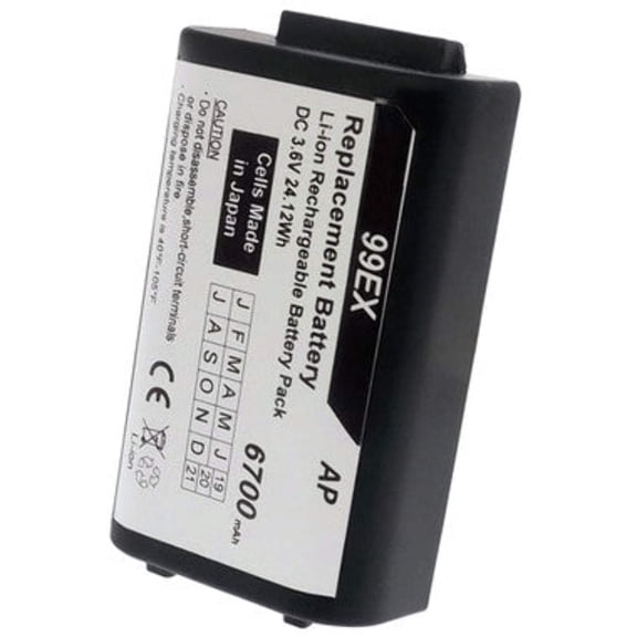 Honeywell / HHP Dolphin 99EX Scanners: Replacement Extended Battery. 6700 mAh