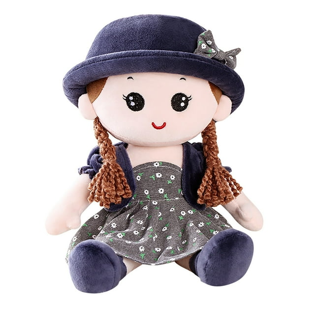 TIELUTT Poupée Douce pour Bébé Fille Mignonne Jouet en Peluche Câlin Décoration Fille Compagnon Jouets Poupée