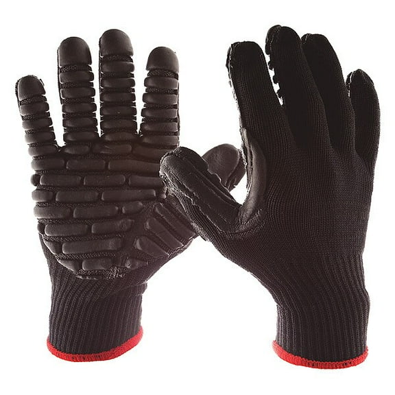 Impacto Glove,L,Palm Type Coated,PR BLACKMAXXISO40