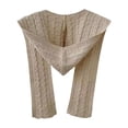 thumbnail image 1 of Bufanda con capucha para la cabeza, calentador de cuello, bufanda con capucha para mujeres, otoño, hombres, al aire libre Caqui, 1 of 8