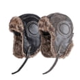 thumbnail image 2 of Gorro de noreste para hombre, protección auditiva para otoño e invierno, cálido gorro Lei Feng de piel sintética, gorro de montar a prueba de viento para exteriores, gorro de piloto para mujer, 2 of 6