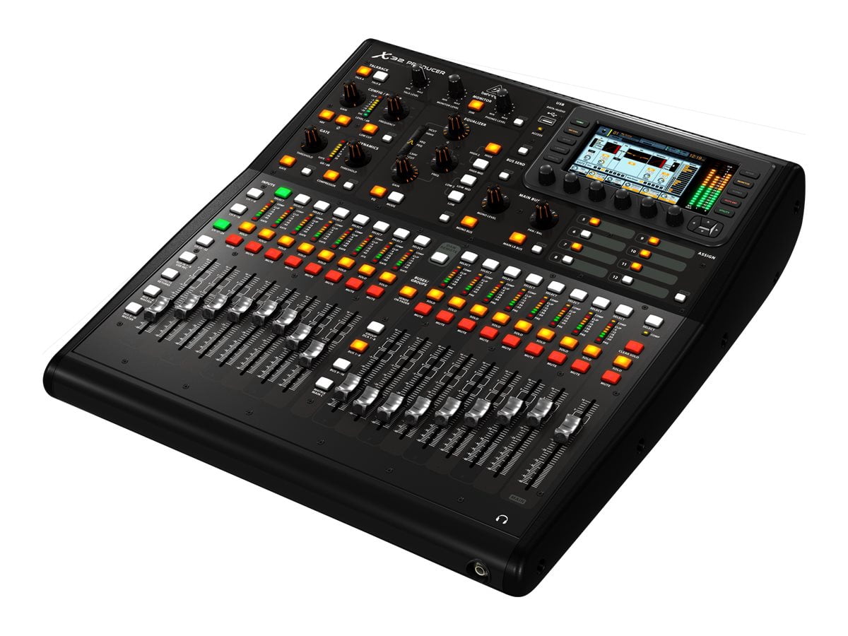 Behringer X32 Producer 40-Input, 25-Bus Rack Digital Mixing Console w/16 Preamps, 17 Faders, 32-Channel Interface and iPad/iPhone Remote Control
