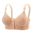 thumbnail image 2 of Xucatan Daisy Bras for Older Women No Underwire Full Coverage Senior Padded Bra Floral Front Closure Push Up Bralettes Gift, 2 of 3
