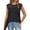 Black tank tops, variant on Wycnly Summer Saving Tank Top for Women Tank Top for Women Mesh Patchwork Lightweight Boho Loose Blouses Casual Solid Sleeveless T Shirt Girls Sleeveless Shirt