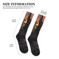 thumbnail image 2 of Lsque Sunset Meditating Doberman Pattern Sport Compression Socks for Men & Women 15-20 mmHg Knee High Nurse Pregnant Running Medical and Travel Athletic, 2 of 6