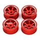 thumbnail image 3 of Tholdsy Paquete de 4 Llantas de 20 mm RC Car 1:28 Reemplazo Metal Rojo, 3 of 6