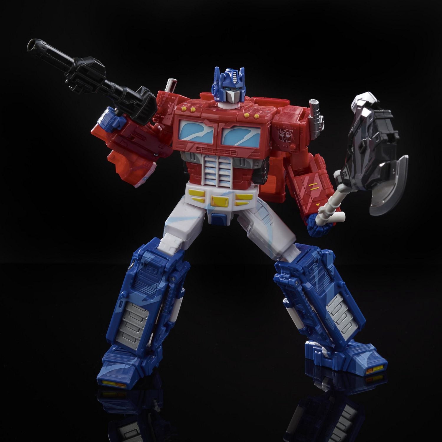 Jouets Transformers Generations War for Cybertron, édition spéciale 35e anniversaire WFC-S65, Optimus Prime du dessin animé classique, décoration par ombrage de celluloïd