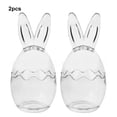 thumbnail image 2 of Inteprter 2 piezas de vidrio Premium almacenamiento huevo 2 pack/lote tarro de vidrio para oreja pequeño vaso de Pascua 2 piezas para exhibir Kits de decoración para fiestas, 2 of 6