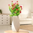 thumbnail image 5 of Outdoor Fake Flowers Green Shrubs – Artificial Outdoor Plants for Garden Porch Patio, UV Resistant No Maintenance, Lifelike Plastic Grass Bushes (2 Pack), 5 of 8