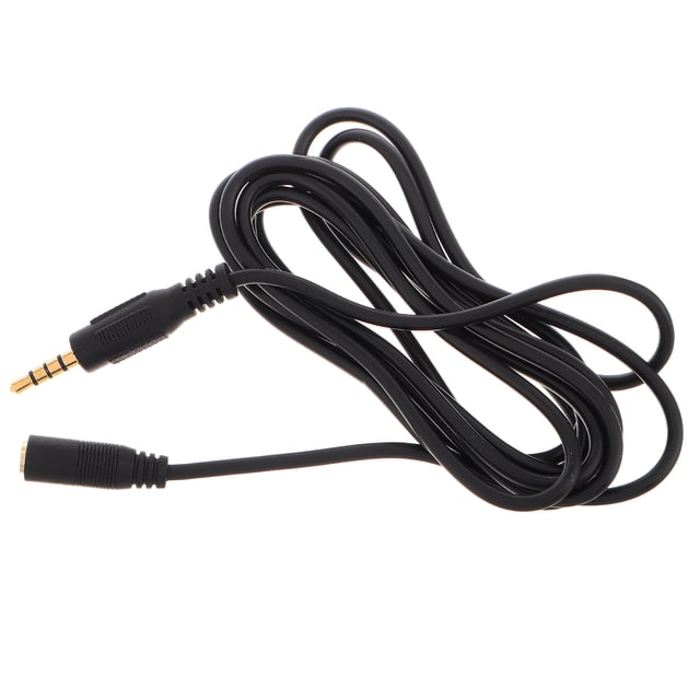 FELTECHELECTR Extensor de cable auxiliar para teléfono, cable de micrófono de alta fidelidad de 2 m, conector macho a hembra para grabación de voz nítida.