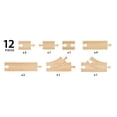 thumbnail image 3 of Juego de vías de tren de madera BRIO World 36099 Starter, 12 piezas, 3 of 5