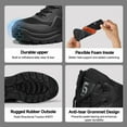 thumbnail image 5 of LAoutun Steel Toe Boots for Men Black Work Boots High Top safety boots Indestructible Safety Shoes, 5 of 6