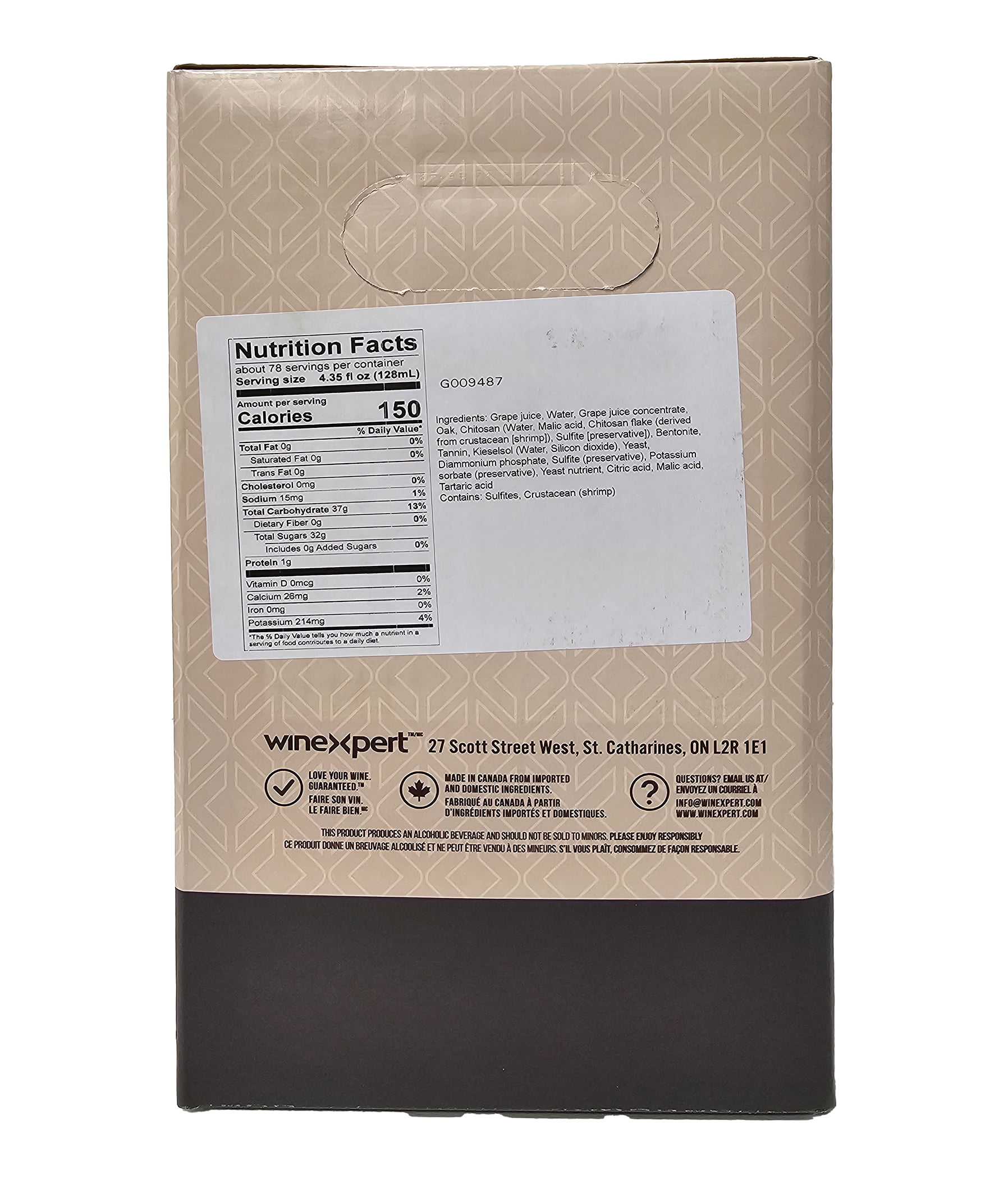 Winexpert Revelation Napa Cabernet Sauvignon 3 Gallon (Limited) Wine Ingredient Kit