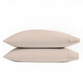 thumbnail image 2 of 100% Cotton Pillowcases, 400 Thread Count Sateen Green Wrinkle-Resistant, 2-Piece, King Blush by Purity Home, 2 of 5