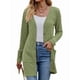 thumbnail image 3 of Cárdigan de Otoño para Mujer, de Punto Suave, de Larga, Abierto Al Frente y con Bolsillos. Verde XXL, 3 of 8