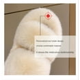 thumbnail image 5 of YAZI Open Toe Slippers for Women , Plush Fluffy Furry Fleece House Indoor or Outdoor Ladies’ Slide Slippers, 5 of 9