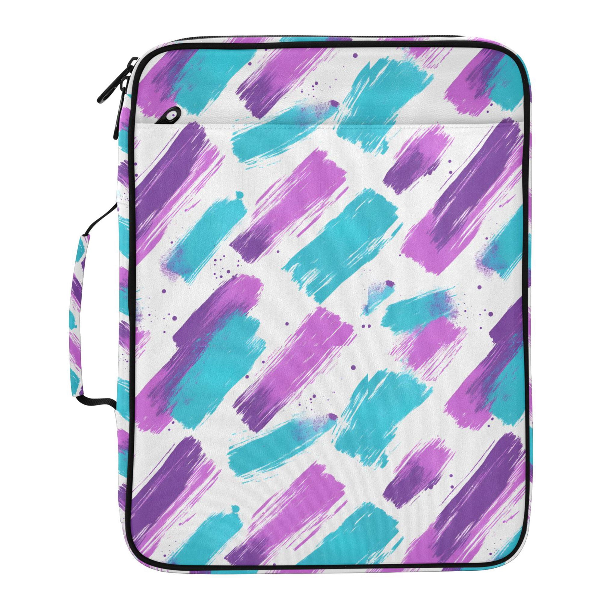 FORMRS Accordion File Folder A4 Size 7-Pocket Expanding Document Organizer Bag with 3 Ring Binder, Purple Drawing